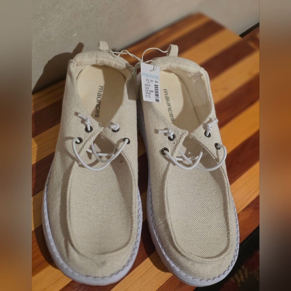 Maurices Kids Tan Canvas Sneakers